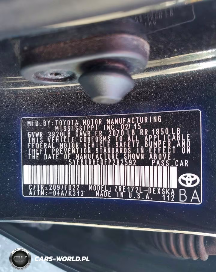 2015 Toyota Corolla S VIN:5YFBURHE0FP282592 - 13