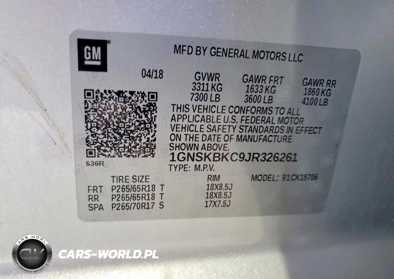 2018 Chevrolet Tahoe K1500 Lt VIN:1GNSKBKC9JR326261 - 13