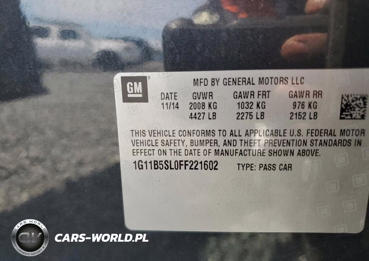 2015 Chevrolet Malibu Ls VIN:1G11B5SL0FF221602 - 12