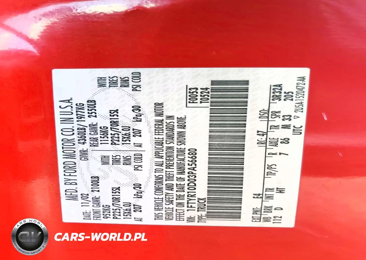 2003 Ford Ranger VIN:1FTYR10D03PA56680 - 12