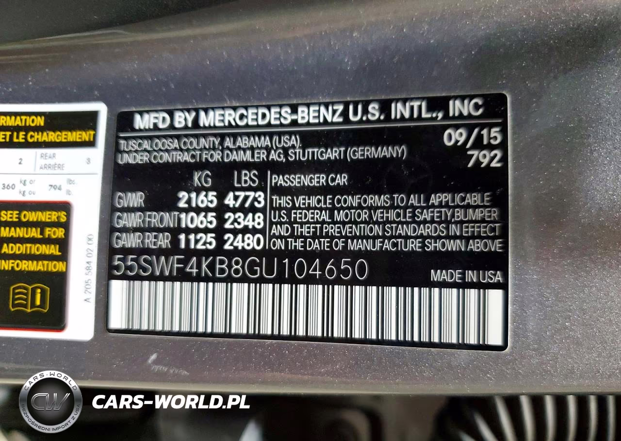 2016 Mercedes-Benz C 300 4Matic VIN:55SWF4KB8GU104650 - 12