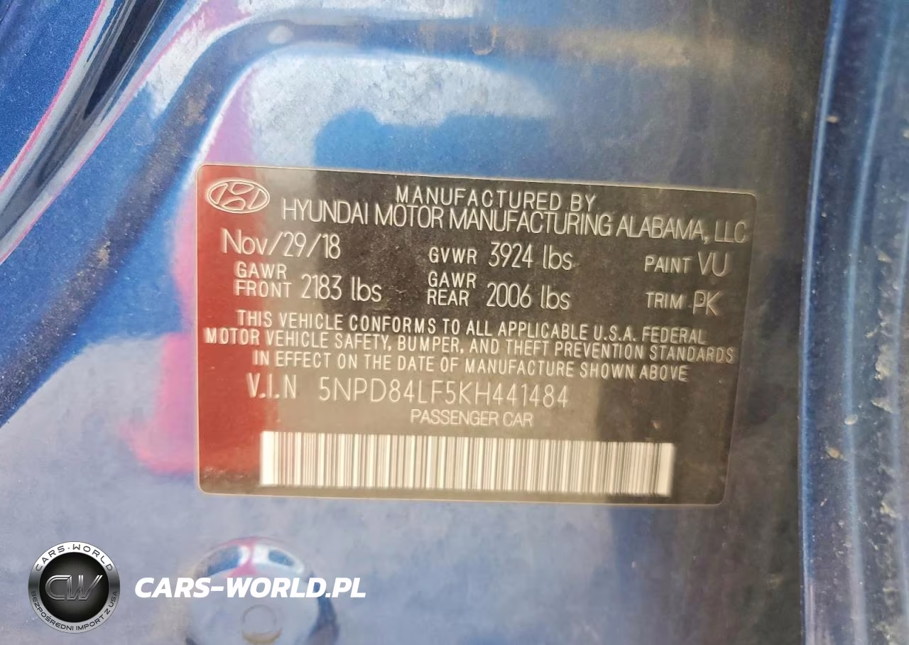 2019 Hyundai Elantra Sel VIN:5NPD84LF5KH441484 - 13