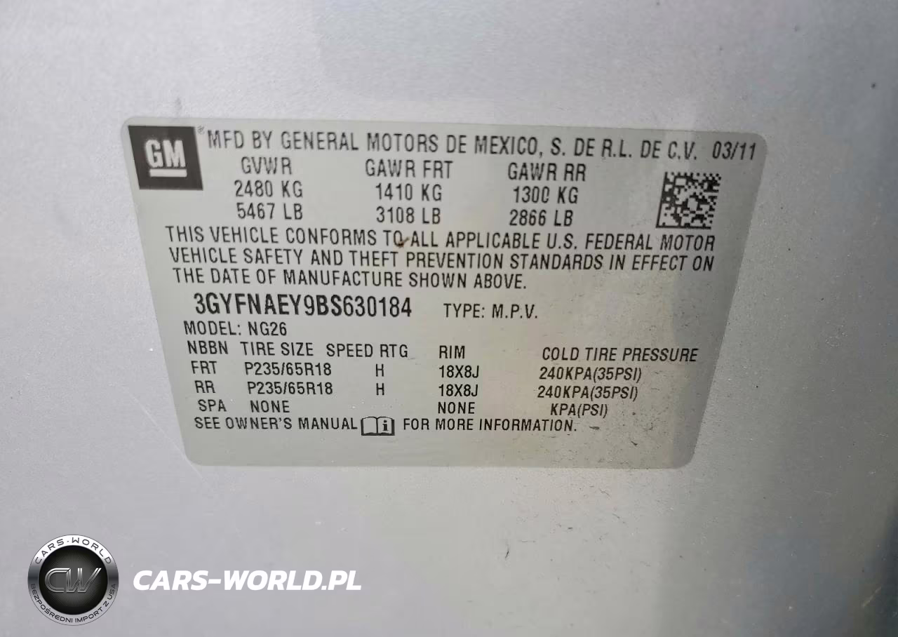 2011 Cadillac Srx Luxury Collection VIN:3GYFNAEY9BS630184 - 14