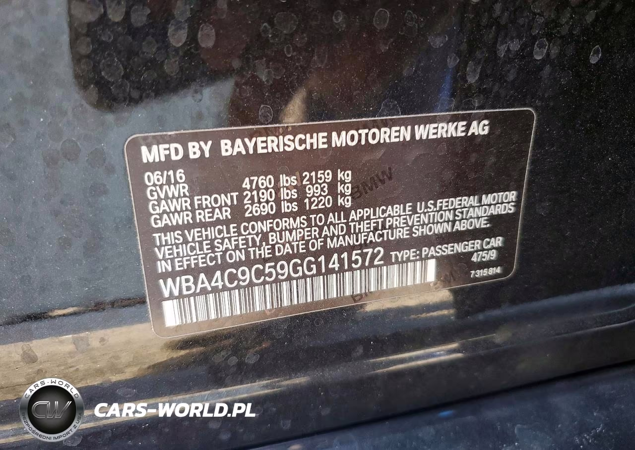 2016 BMW 428 Xi Gran Coupe Sulev VIN:WBA4C9C59GG141572 - 12