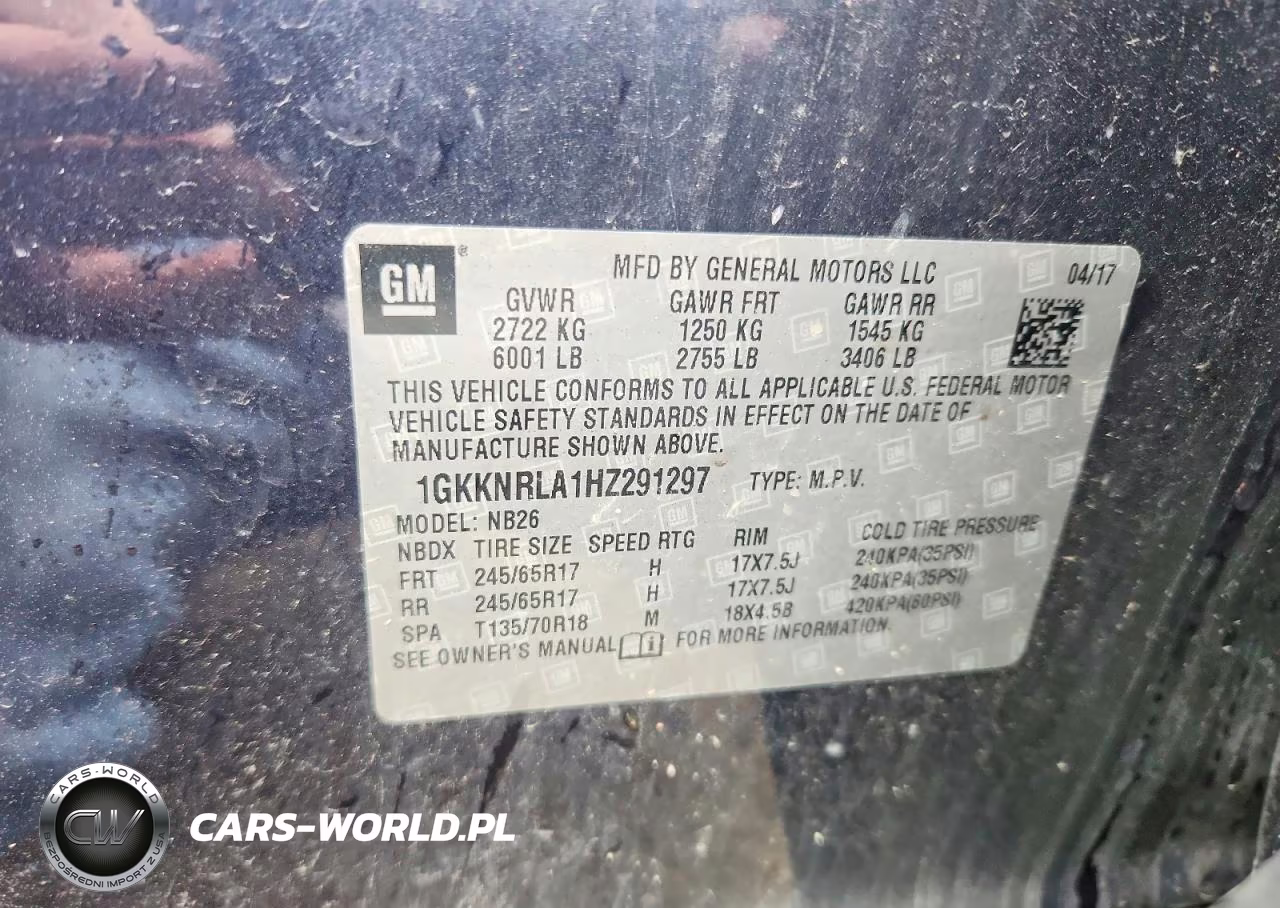 2017 GMC Acadia Sle VIN:1GKKNRLA1HZ291297 - 13