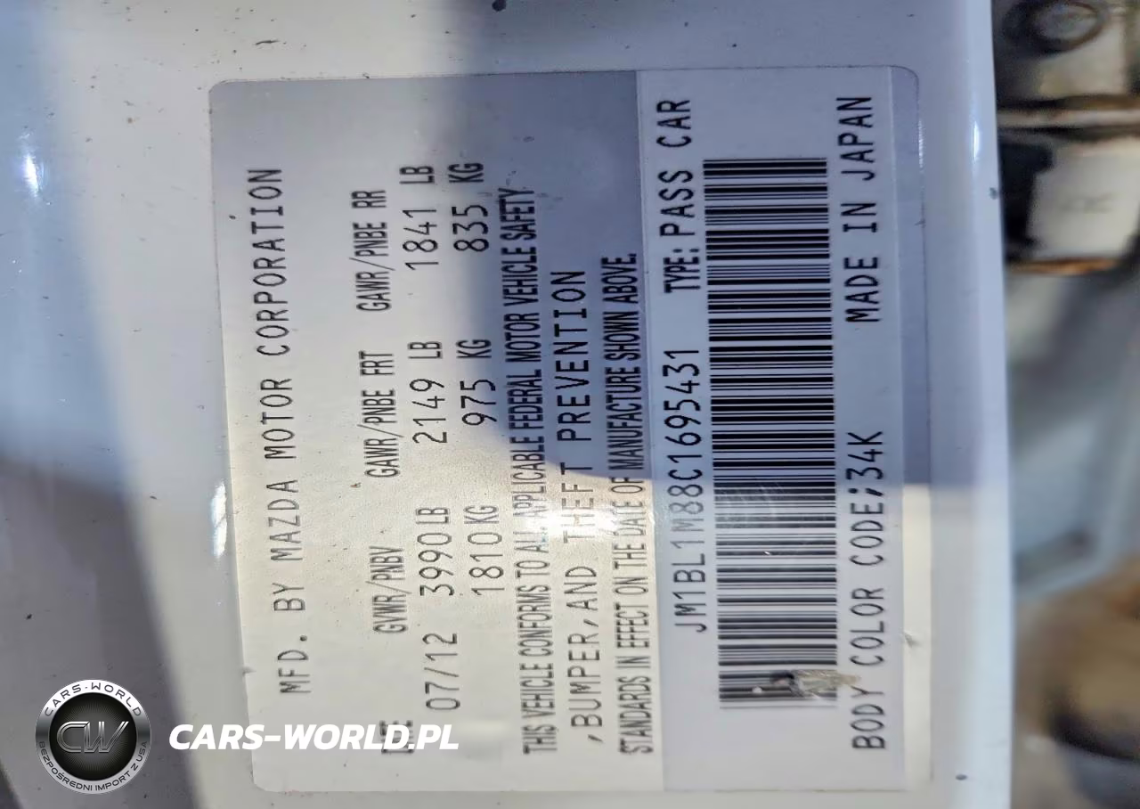 2012 Mazda 3 I VIN:JM1BL1M88C1695431 - 13