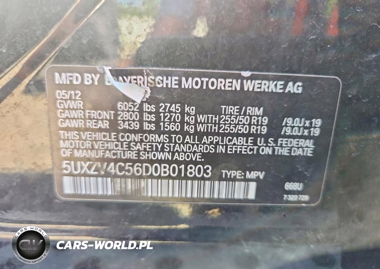 2013 BMW X5 xDrive35I VIN:5UXZV4C56D0B01803 - 13