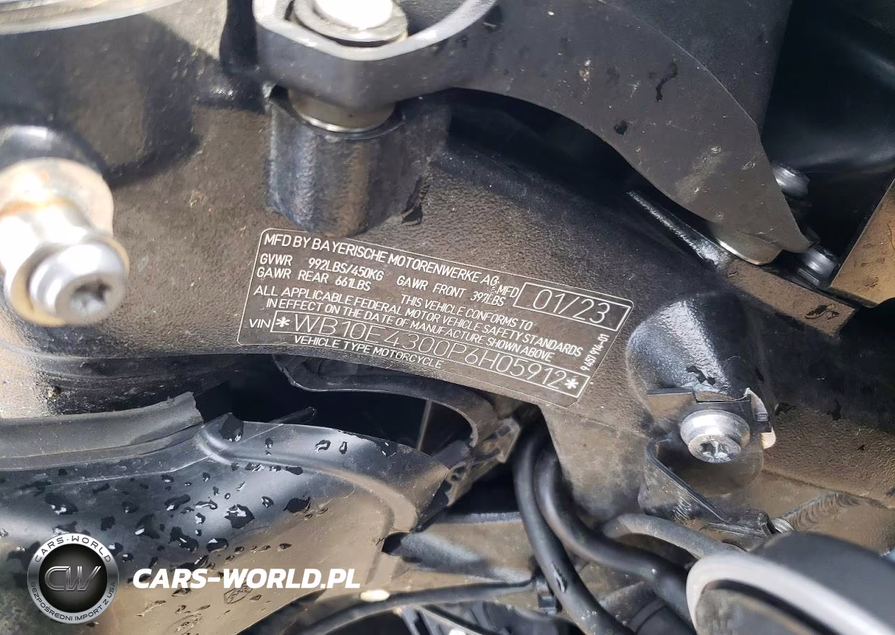 2023 BMW S 1000 Xr VIN:WB10E4300P6H05912 - 9