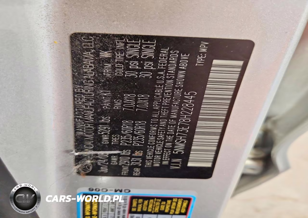 2008 Hyundai Santa Fe Se VIN:5NMSH73E78H228445 - 12