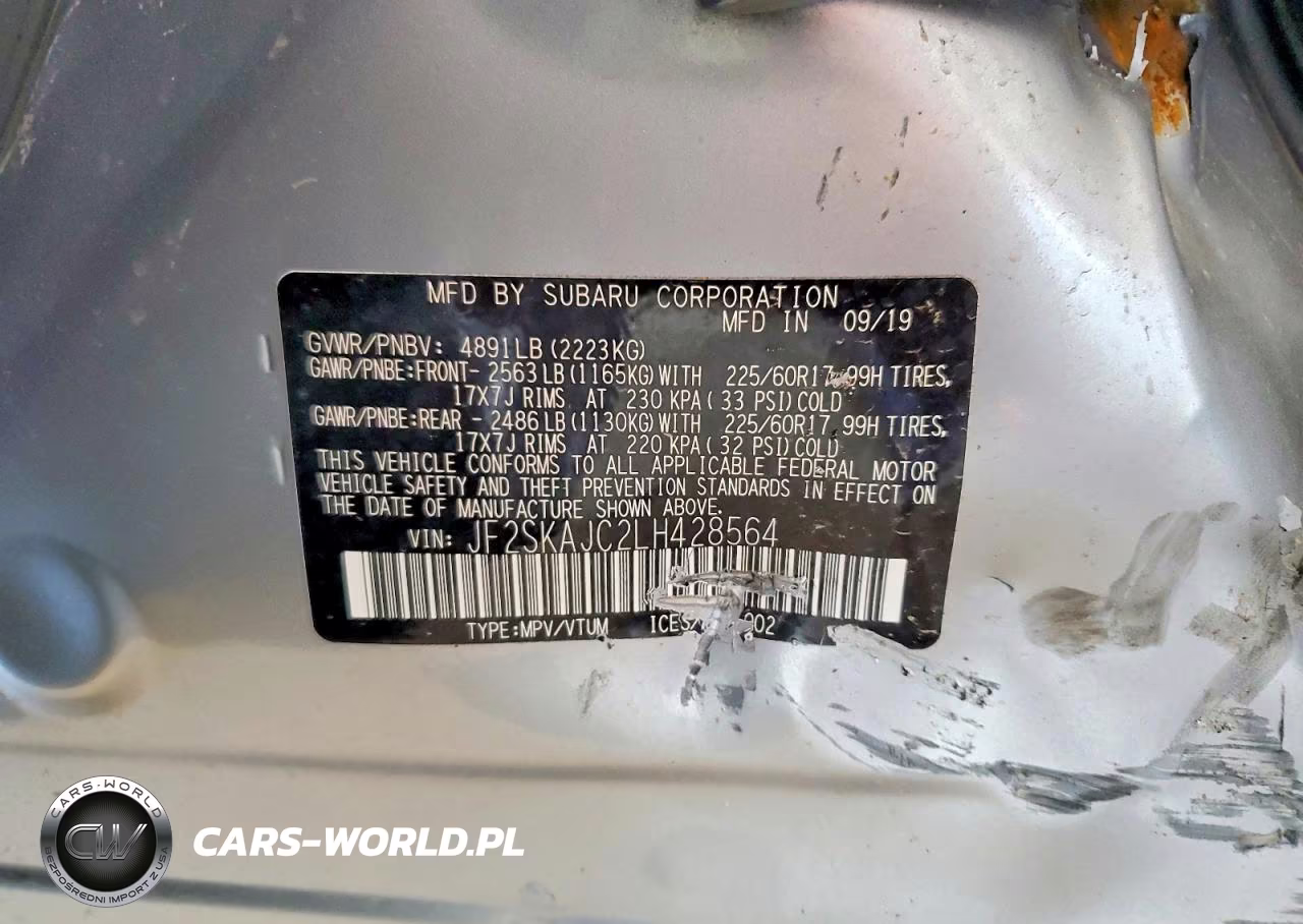 2020 Subaru Forester Premium VIN:JF2SKAJC2LH428564 - 13