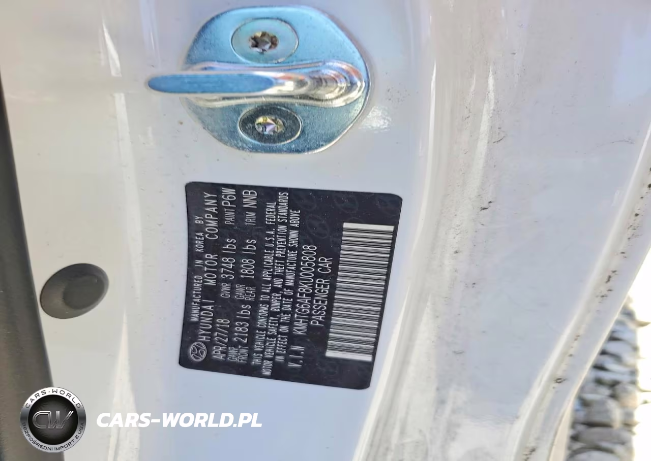 2019 Hyundai Veloster 2.0L VIN:KMHTG6AF8KU005808 - 12