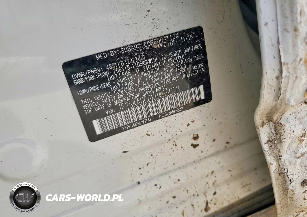 2019 Subaru Forester Limited VIN:JF2SKAUC8KH465628 - 13