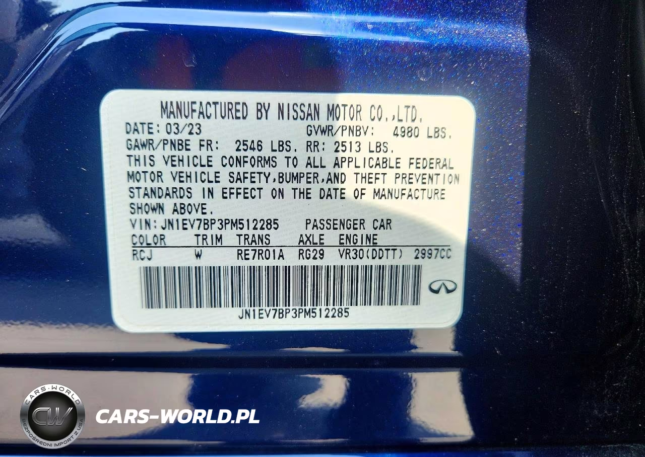 2023 Infiniti Q50 Luxe VIN:JN1EV7BP3PM512285 - 13