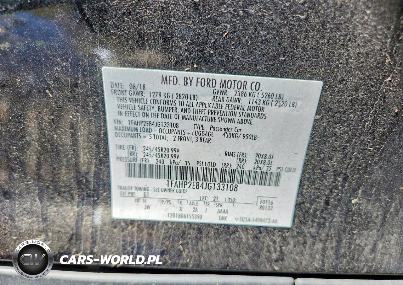 2018 Ford Taurus Sel VIN:1FAHP2E84JG133108 - 12
