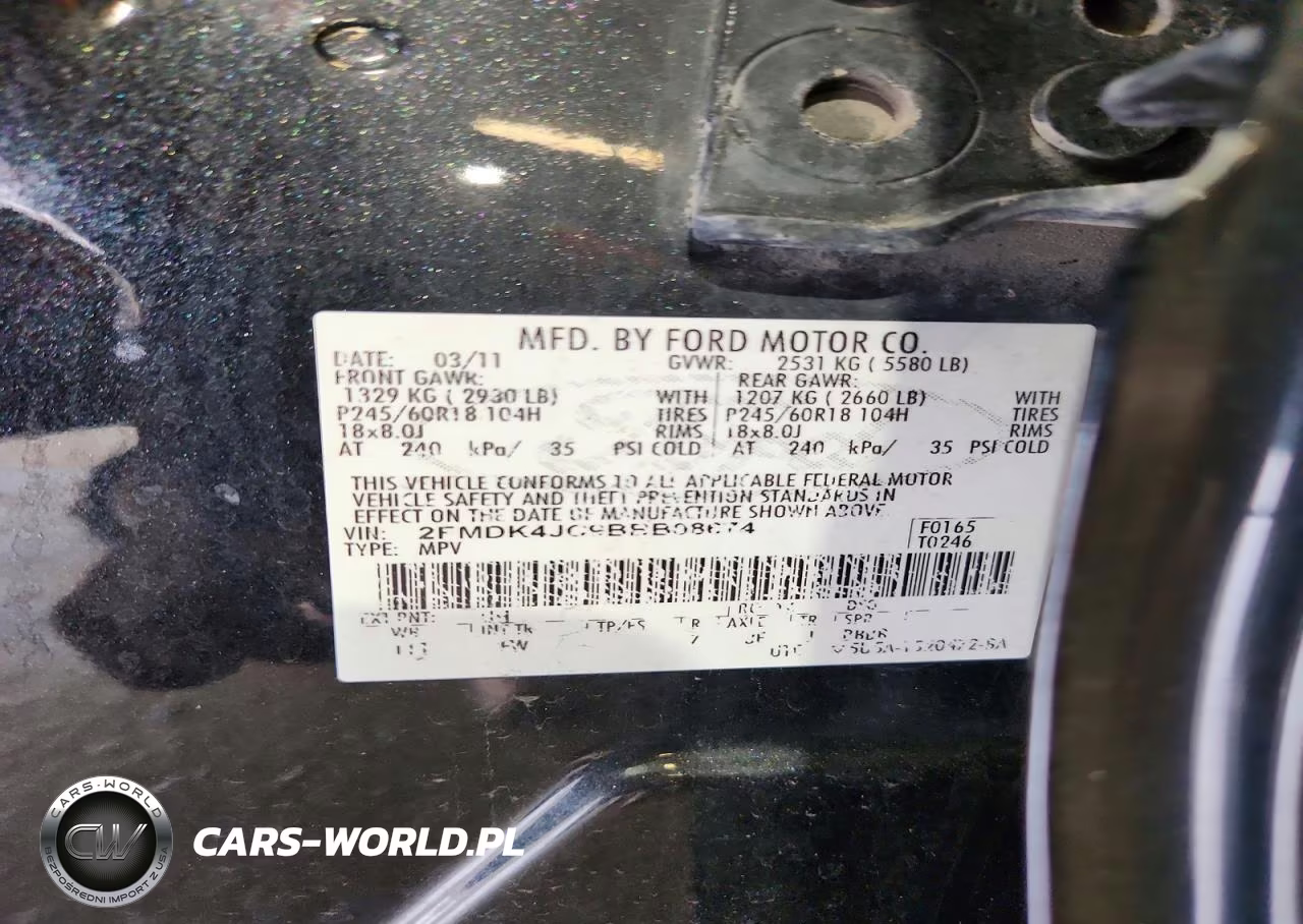 2011 Ford Edge Sel VIN:2FMDK4JC9BBB08674 - 13
