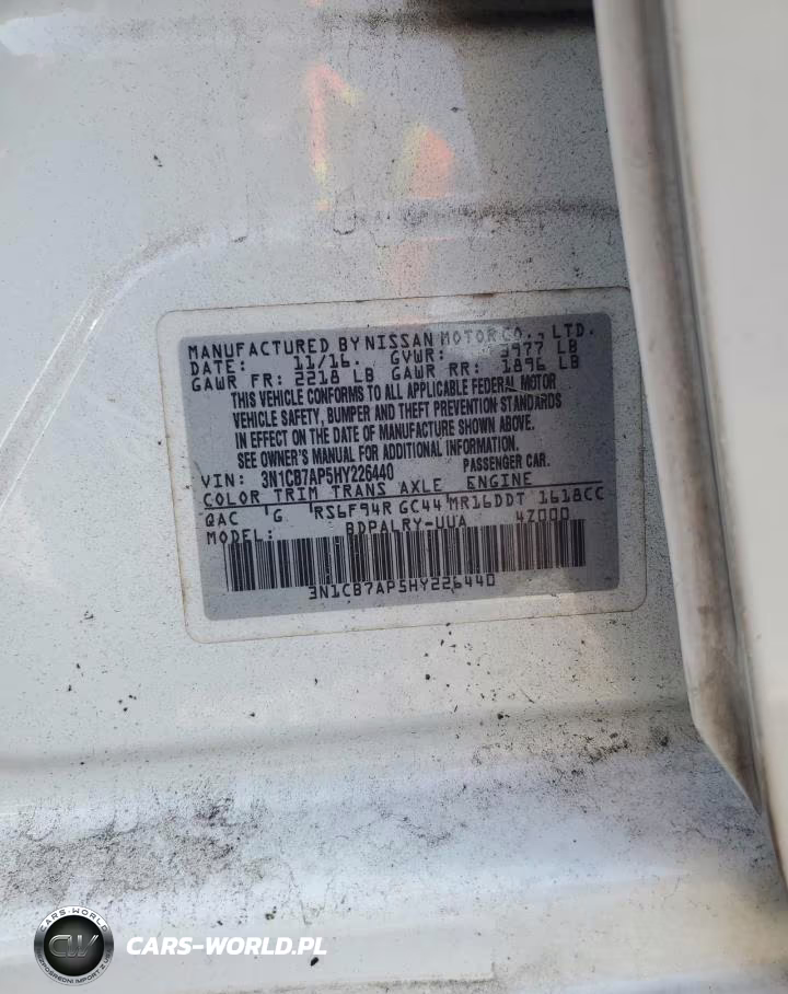 2017 Nissan Sentra Sr Turbo VIN:3N1CB7AP5HY226440 - 12