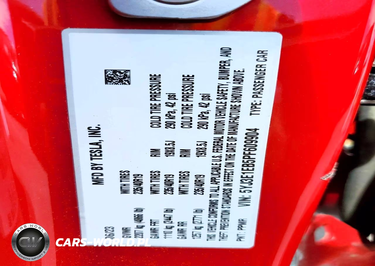 2023 Tesla Model 3 VIN:5YJ3E1EB5PF609904 - 12