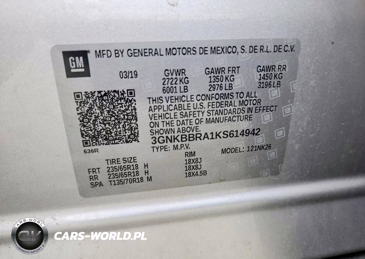 2019 Chevrolet Blazer 1Lt VIN:3GNKBBRA1KS614942 - 13
