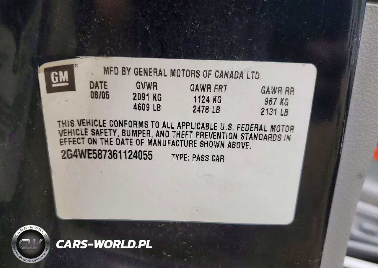 2006 Buick Lacrosse Cxs VIN:2G4WE587361124055 - 12