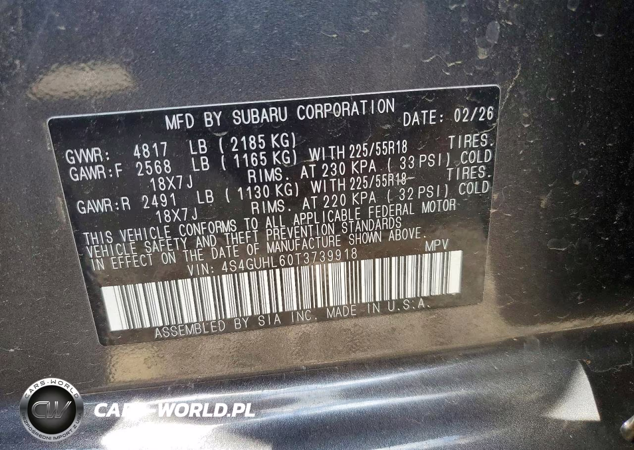 2026 Subaru Crosstrek Limited VIN:4S4GUHL60T3739918 - 13