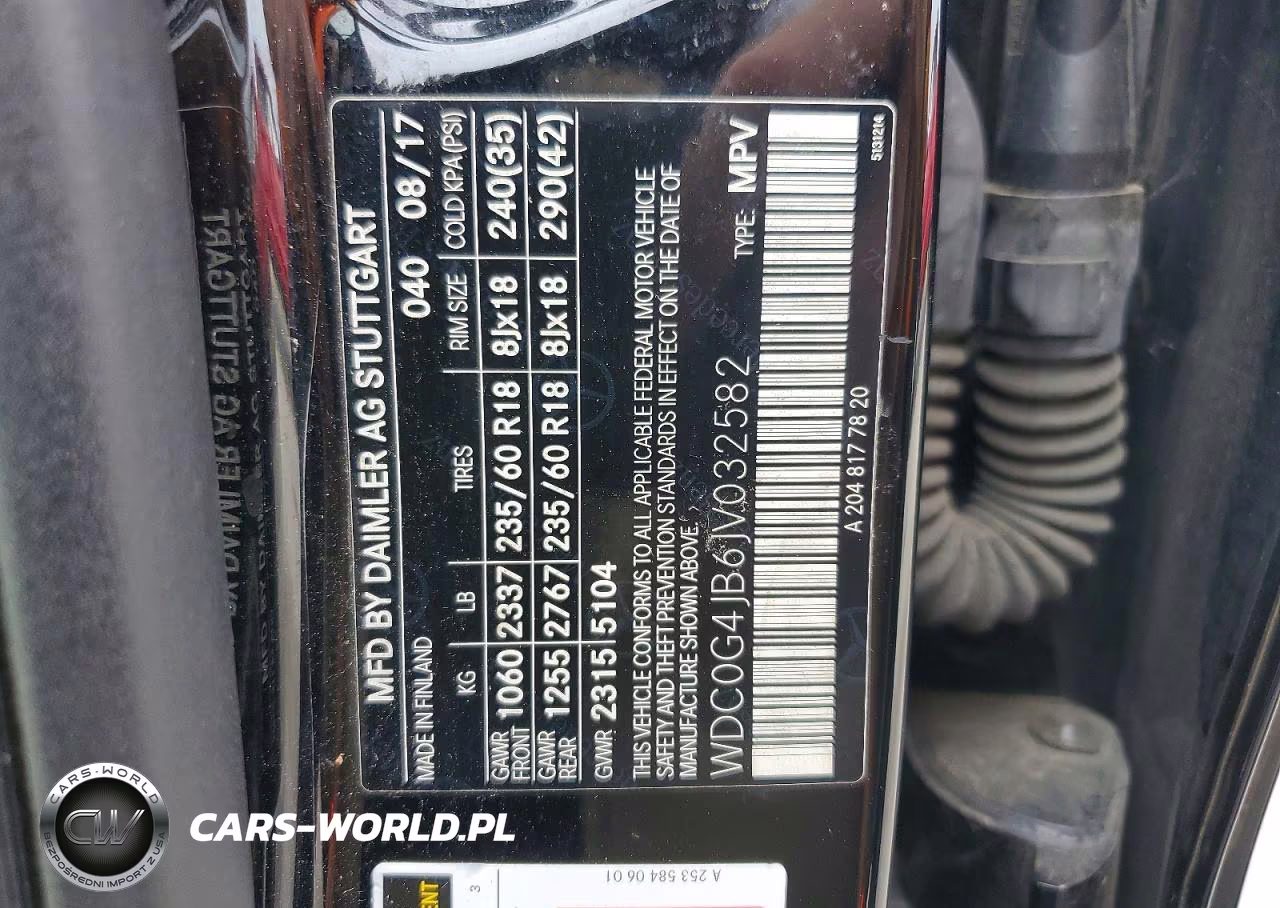 2018 Mercedes-Benz Glc 300 VIN:WDC0G4JB6JV032582 - 14