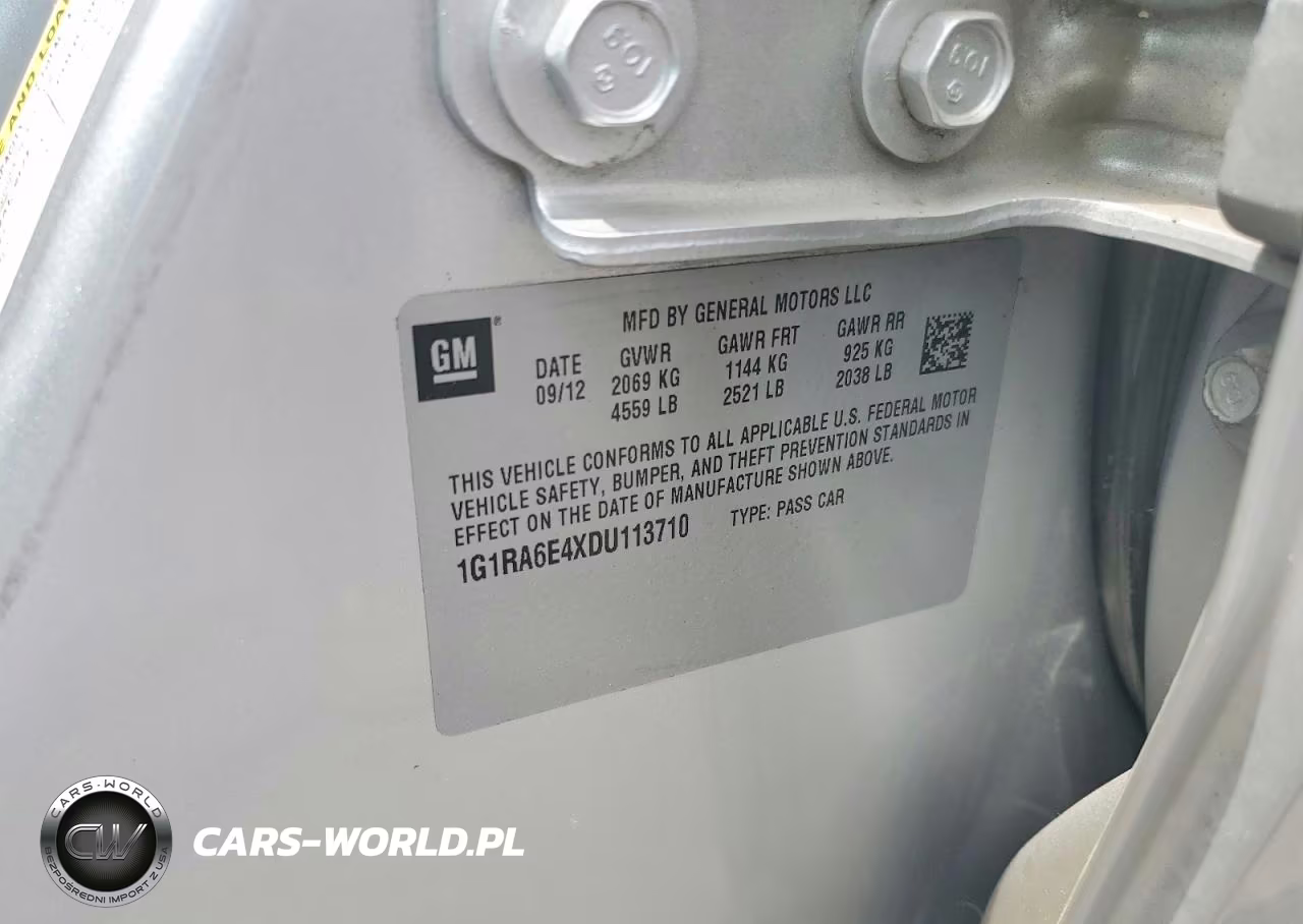 2013 Chevrolet Volt VIN:1G1RA6E4XDU113710 - 12