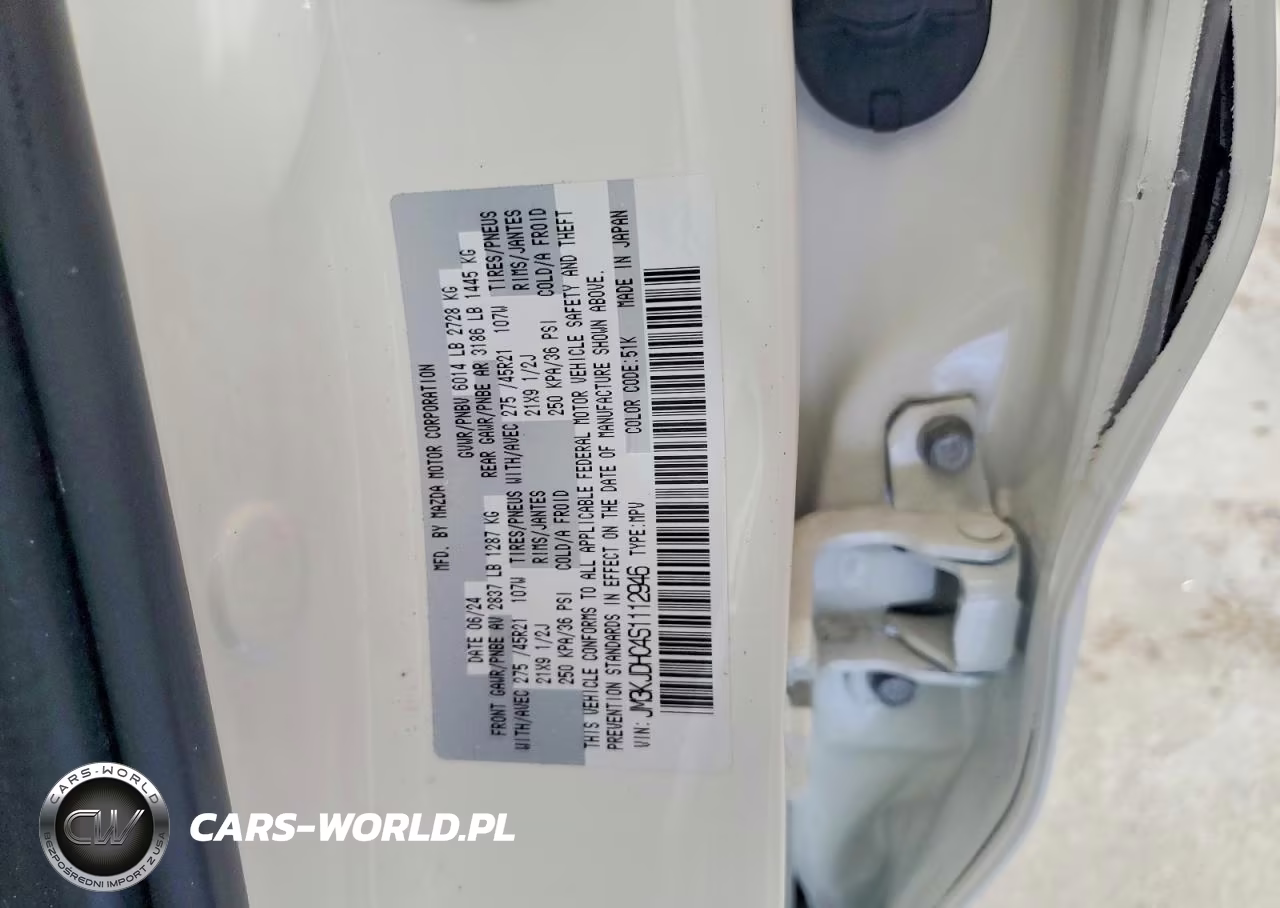 2025 Mazda Cx-70 Premium VIN:JM3KJDHC4S1112946 - 14