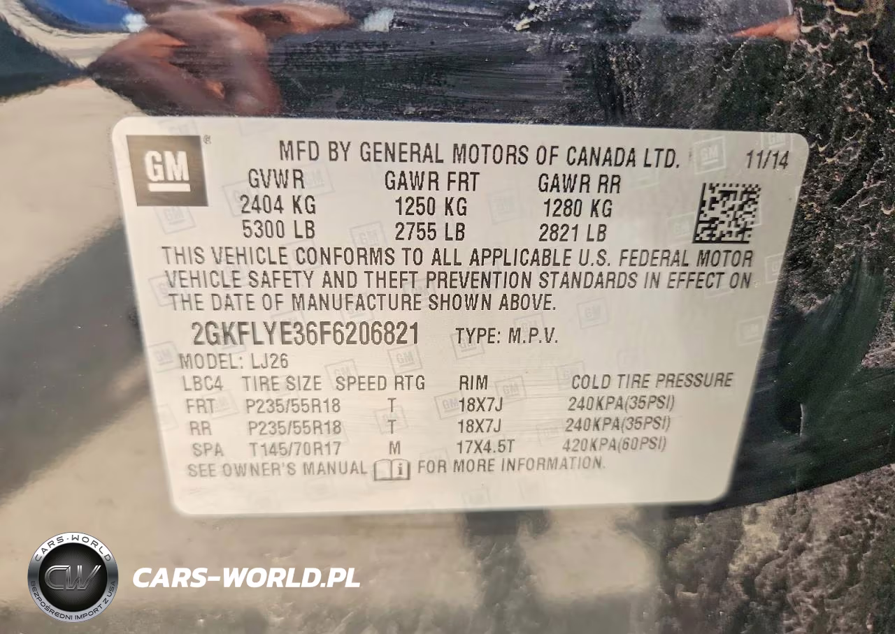 2015 GMC Terrain Slt VIN:2GKFLYE36F6206821 - 14