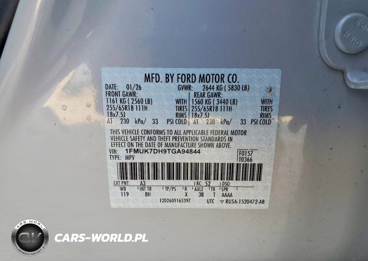 2026 Ford Explorer Active VIN:1FMUK7DH9TGA94844 - 13