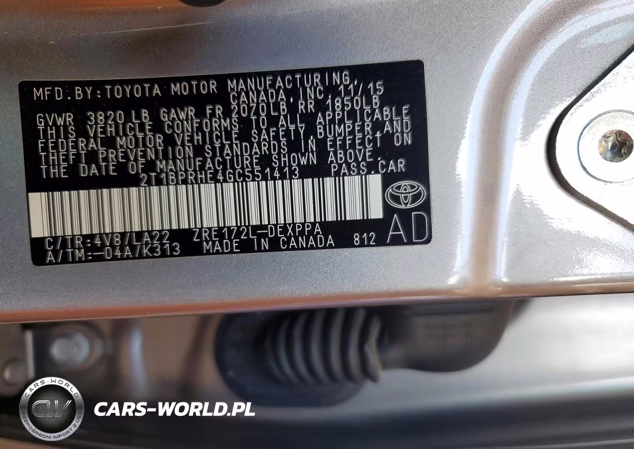 2016 Toyota Corolla Le Eco Premium VIN:2T1BPRHE4GC551413 - 13