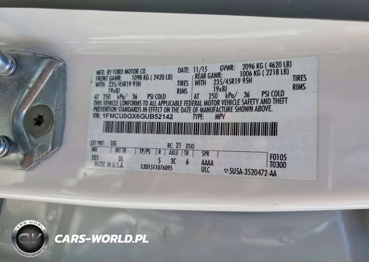 2016 Ford Escape Se VIN:1FMCU0GX6GUB52142 - 13