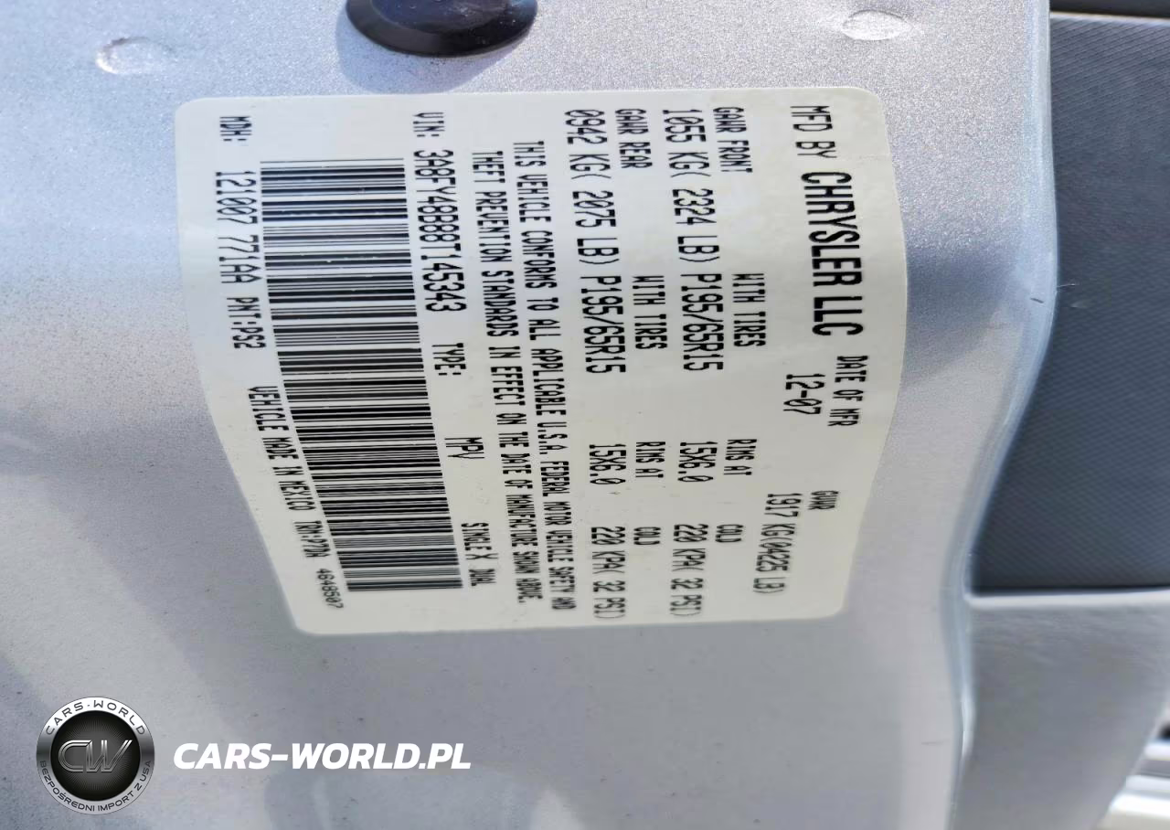 2008 Chrysler Pt Cruiser VIN:3A8FY48B88T145343 - 13