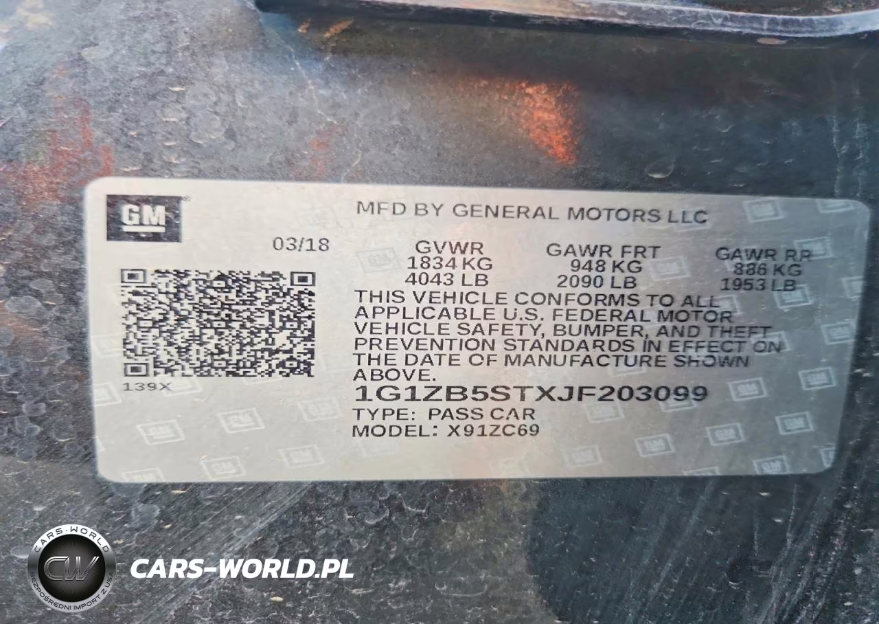 2018 Chevrolet Malibu Ls VIN:1G1ZB5STXJF203099 - 12