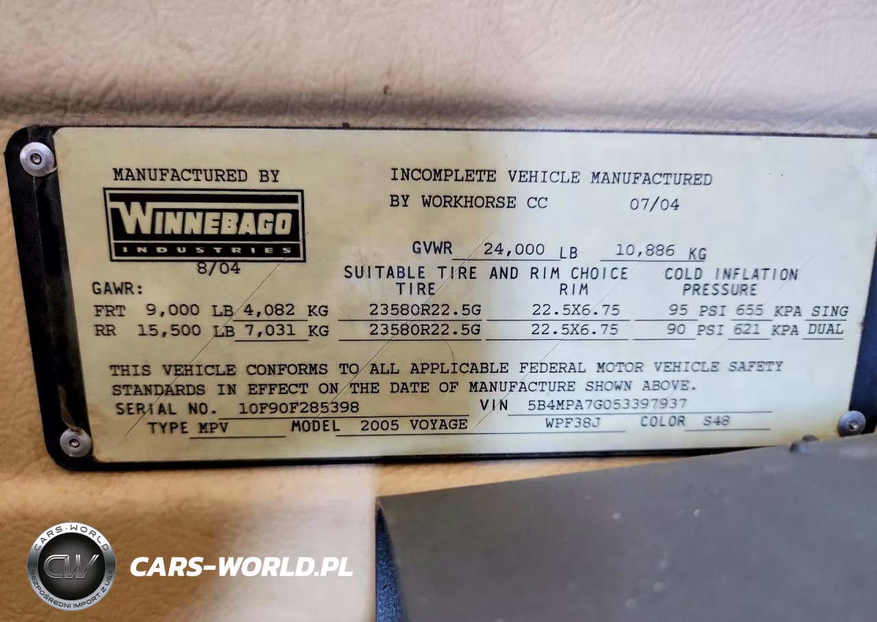 2005 Winnebago Voyage Rv VIN:5B4MPA7G053397937 - 10