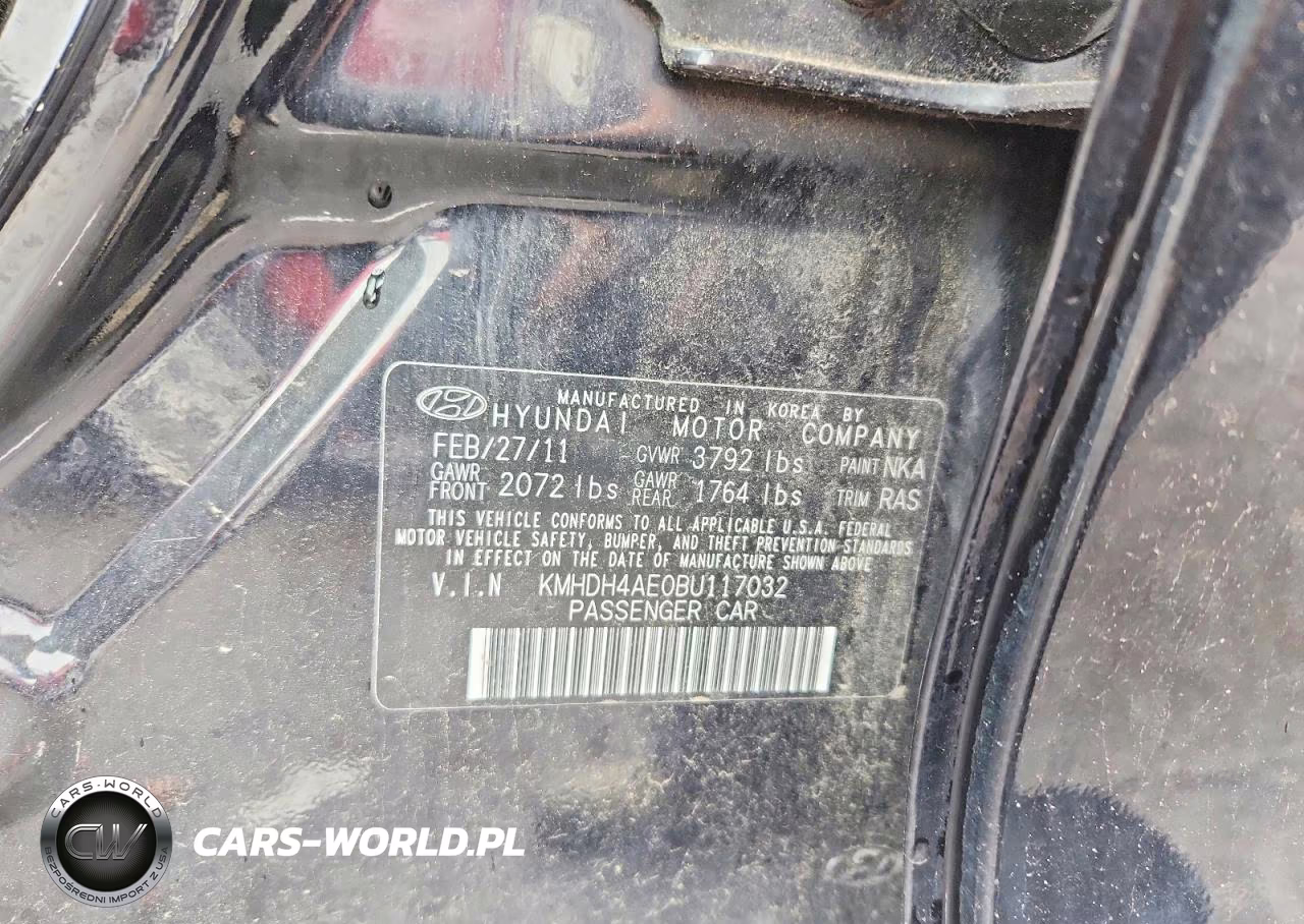 2011 Hyundai Elantra Limited VIN:KMHDH4AE0BU117032 - 13
