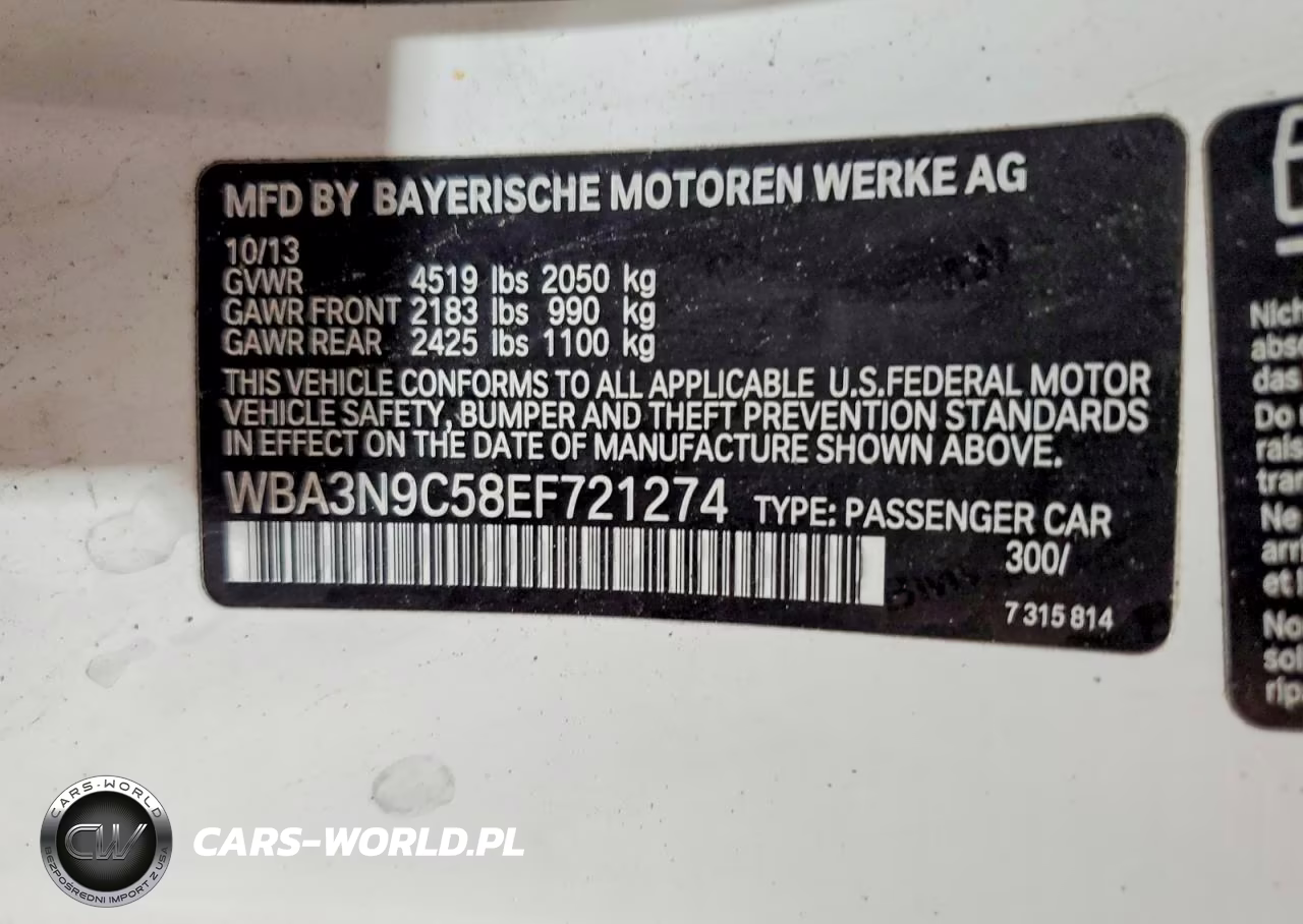 2014 BMW 428 Xi VIN:WBA3N9C58EF721274 - 12