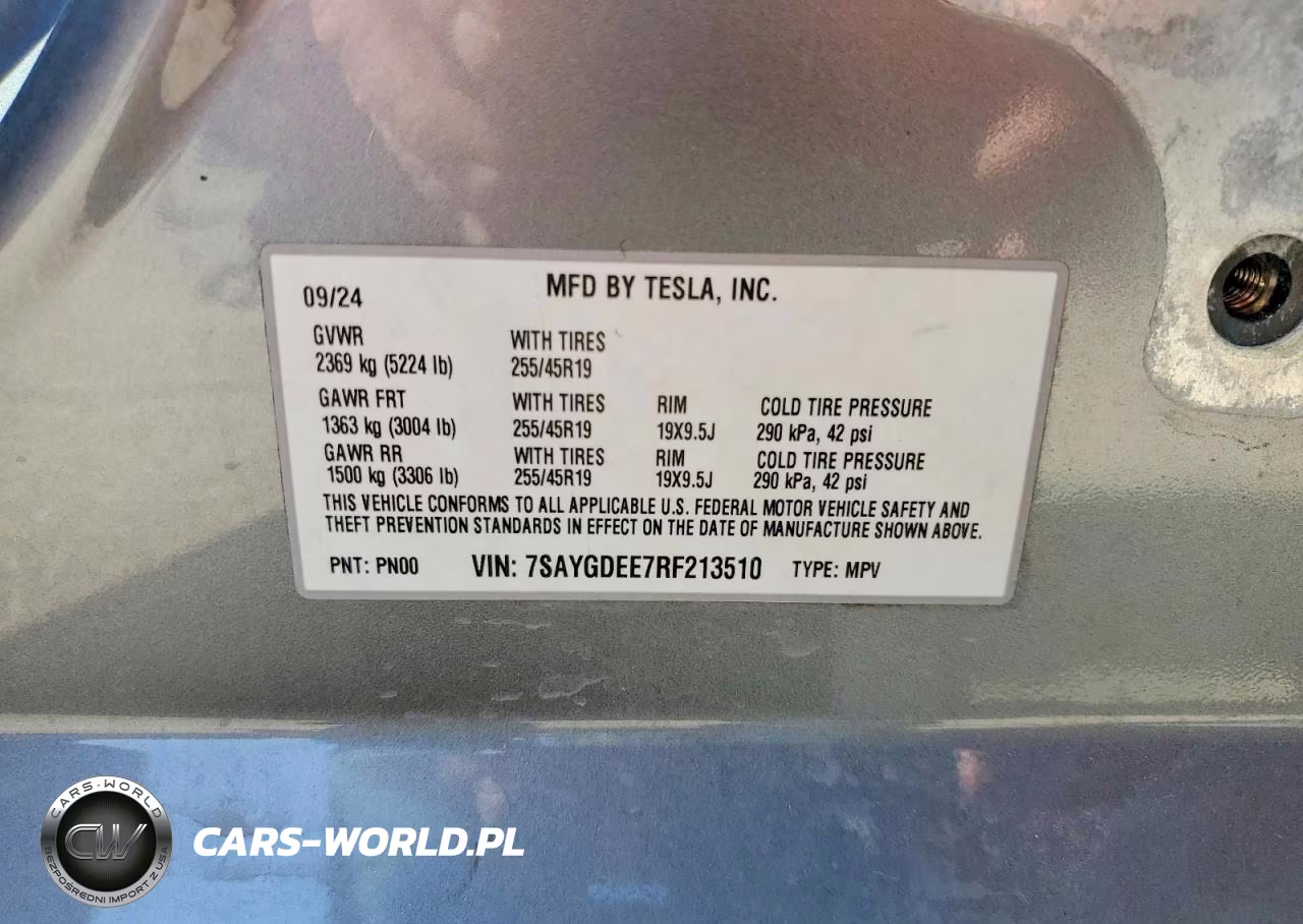 2024 Tesla Model Y VIN:7SAYGDEE7RF213510 - 12