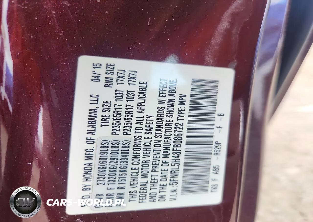 2015 Honda Odyssey Ex VIN:5FNRL5H48FB086722 - 13