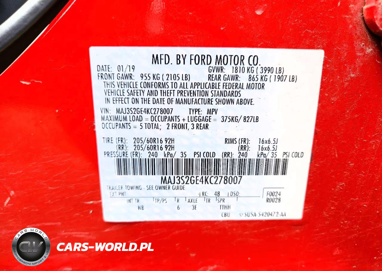 2019 Ford Ecosport Se VIN:MAJ3S2GE4KC278007 - 13