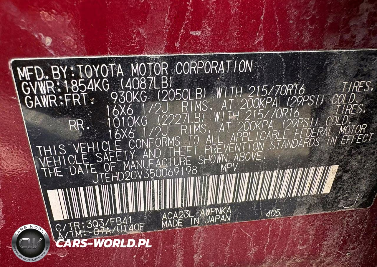 2005 Toyota Rav4 Base VIN:JTEHD20V350069198 - 10