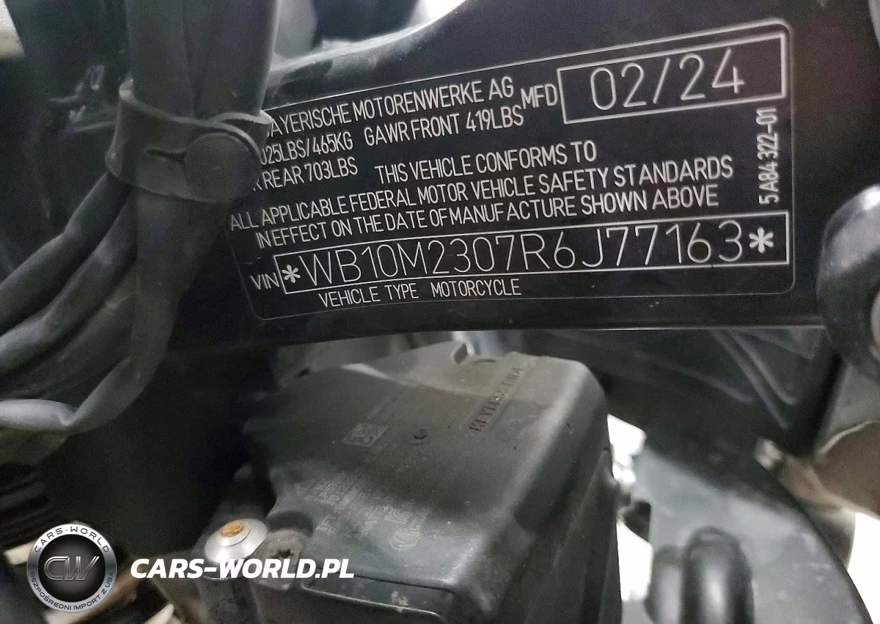 2024 BMW R 1300 Gs VIN:WB10M2307R6J77163 - 10