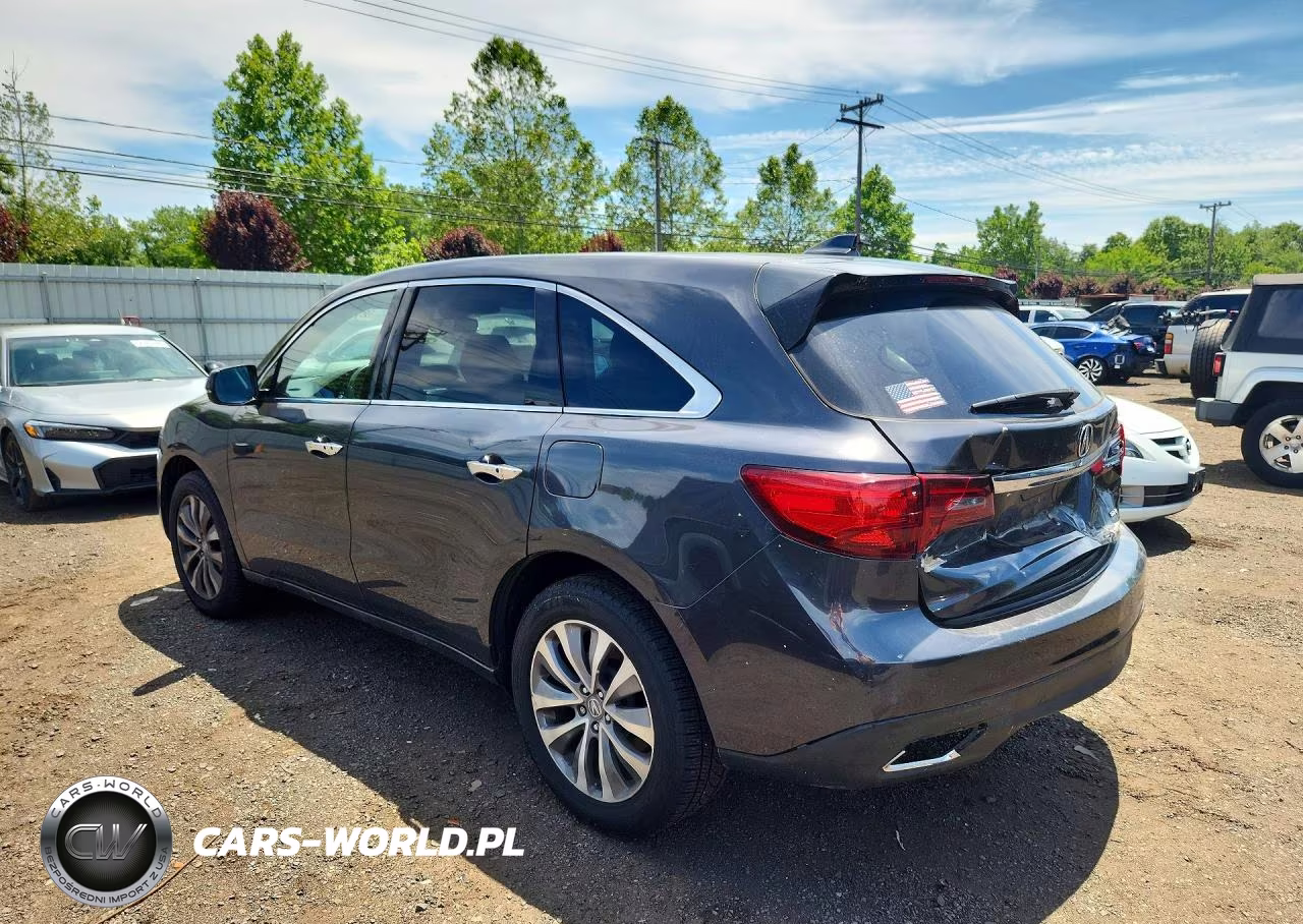 2015 Acura Mdx Technology VIN:5FRYD4H45FB004124 - 2