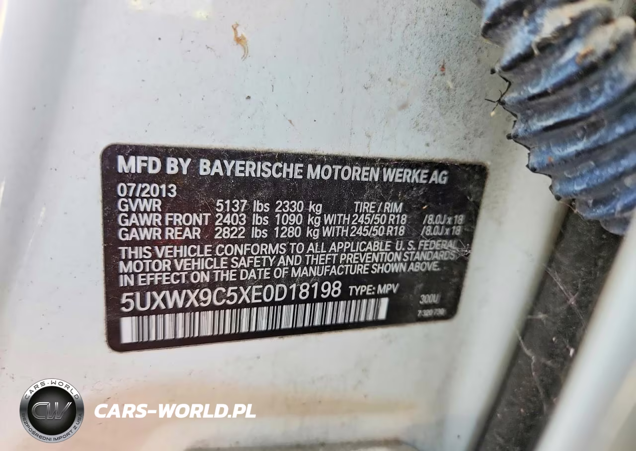 2014 BMW X3 xDrive28I VIN:5UXWX9C5XE0D18198 - 13