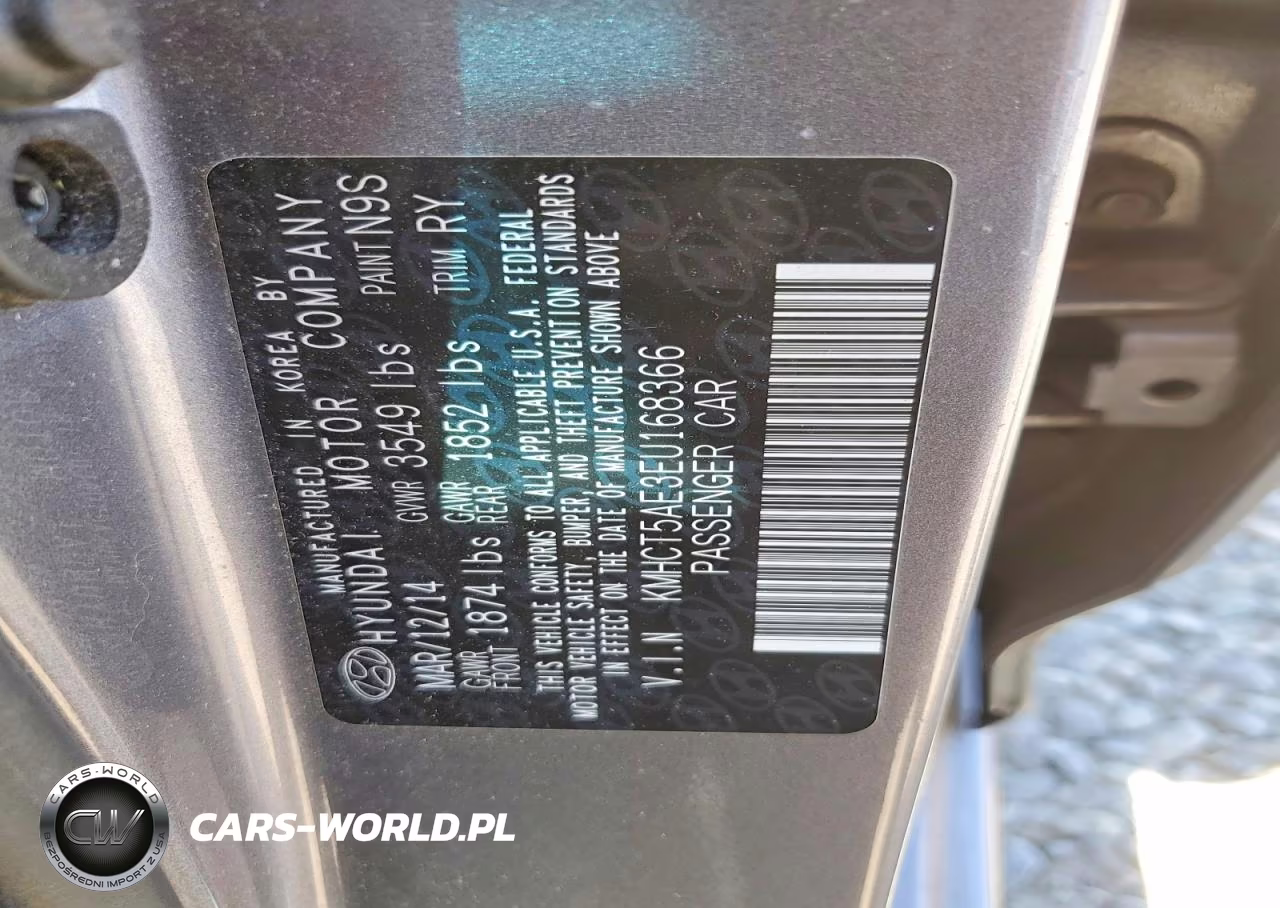 2014 Hyundai Accent Gs VIN:KMHCT5AE3EU168366 - 13