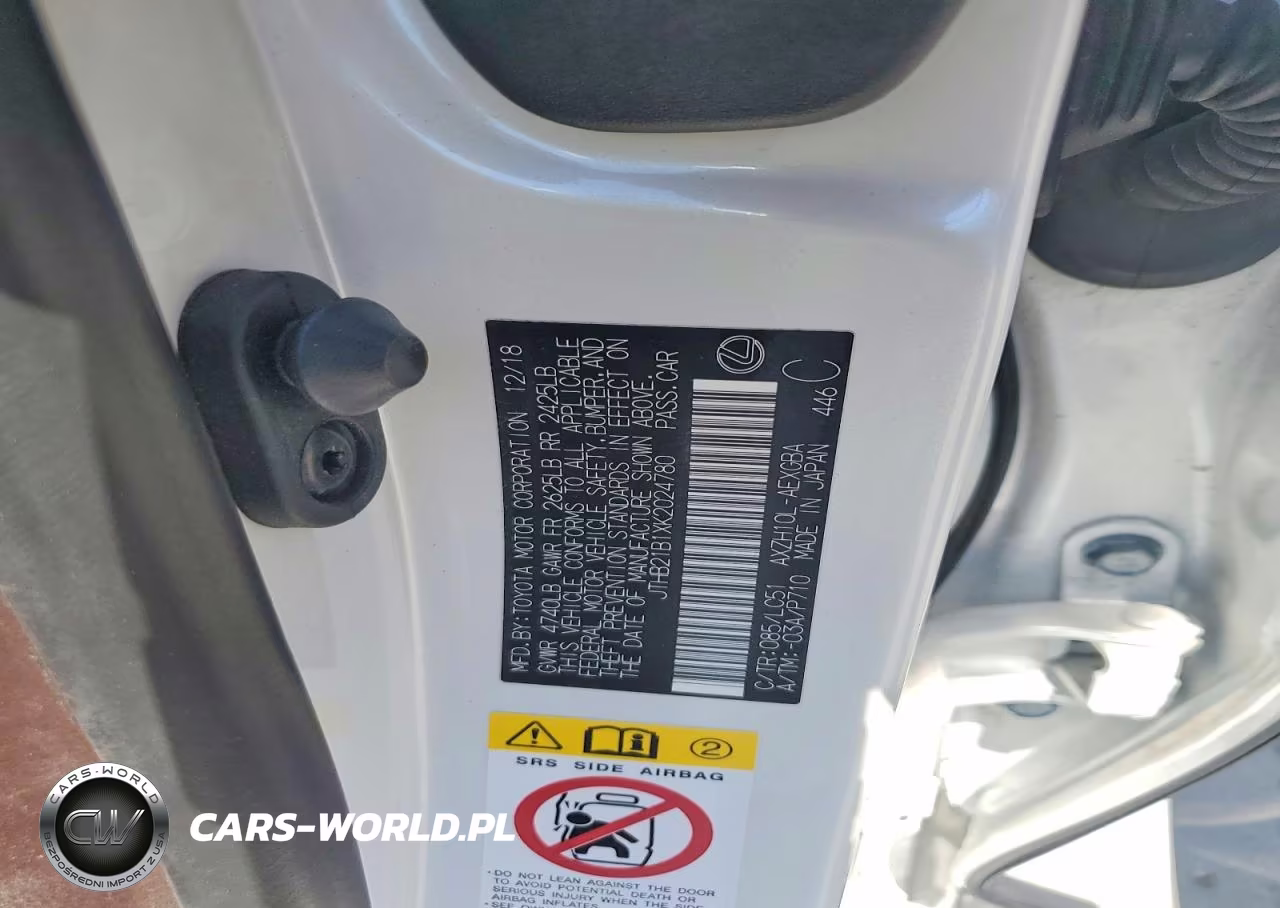 2019 Lexus Es 300H VIN:JTHB21B1XK2024780 - 13
