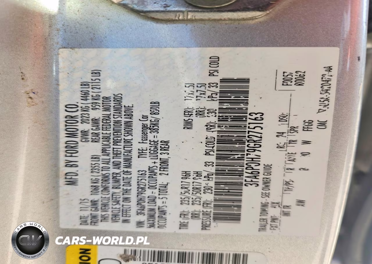 2016 Ford Fusion Se VIN:3FA6P0H79GR275163 - 12