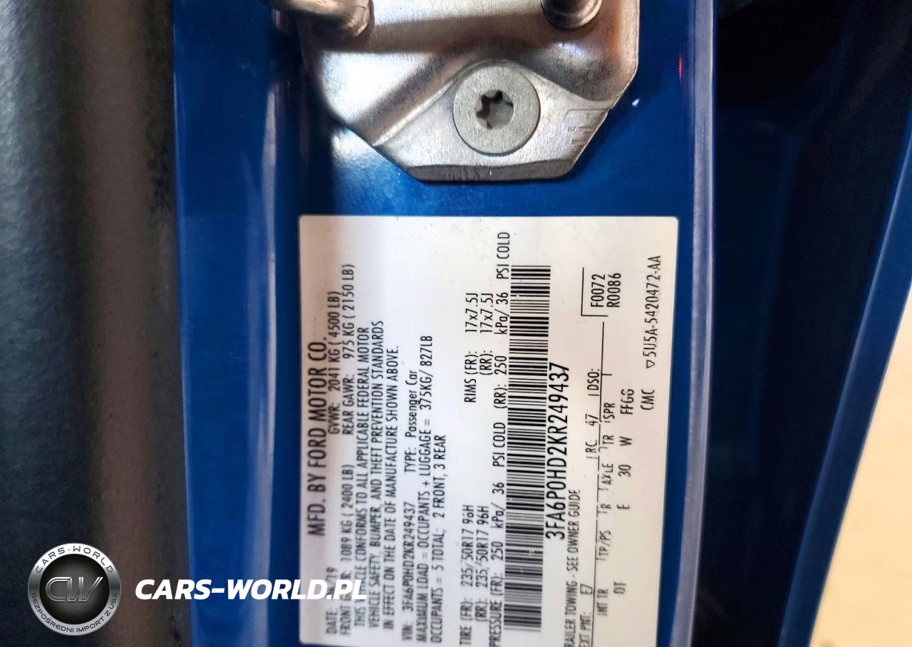 2019 Ford Fusion Se VIN:3FA6P0HD2KR249437 - 12