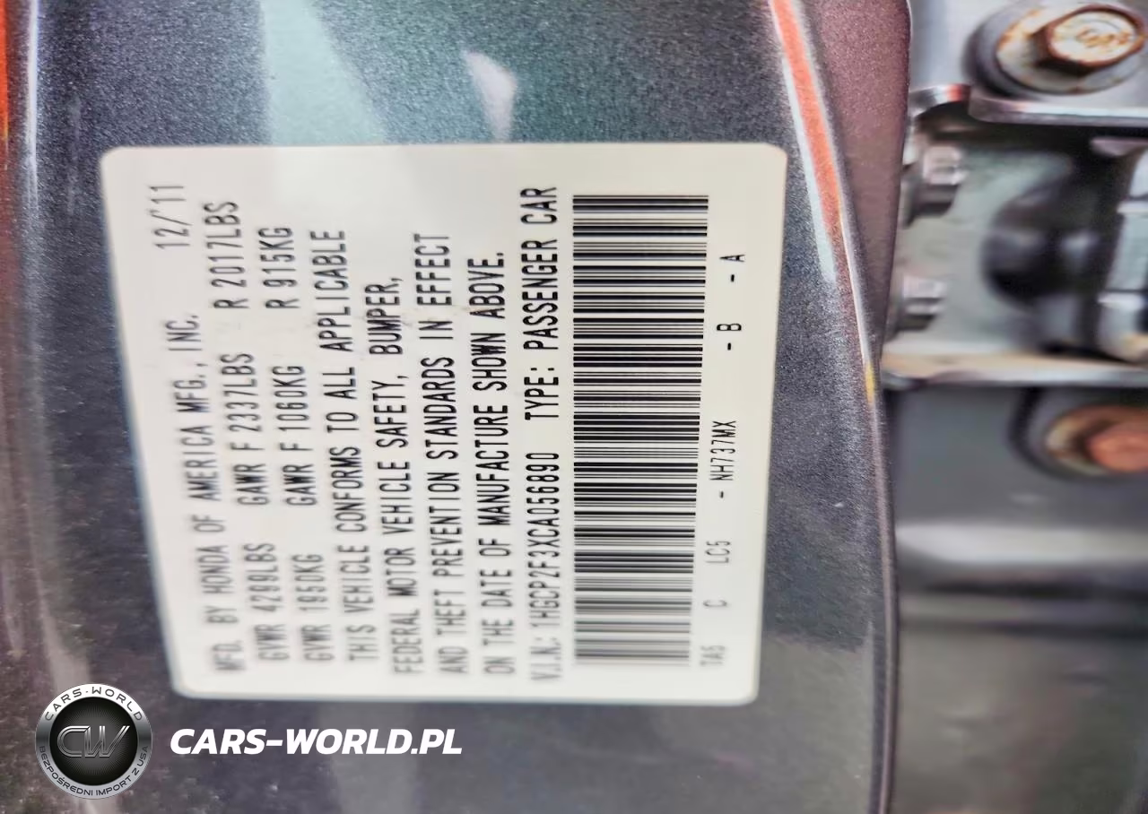 2012 Honda Accord Lx VIN:1HGCP2F3XCA056890 - 12
