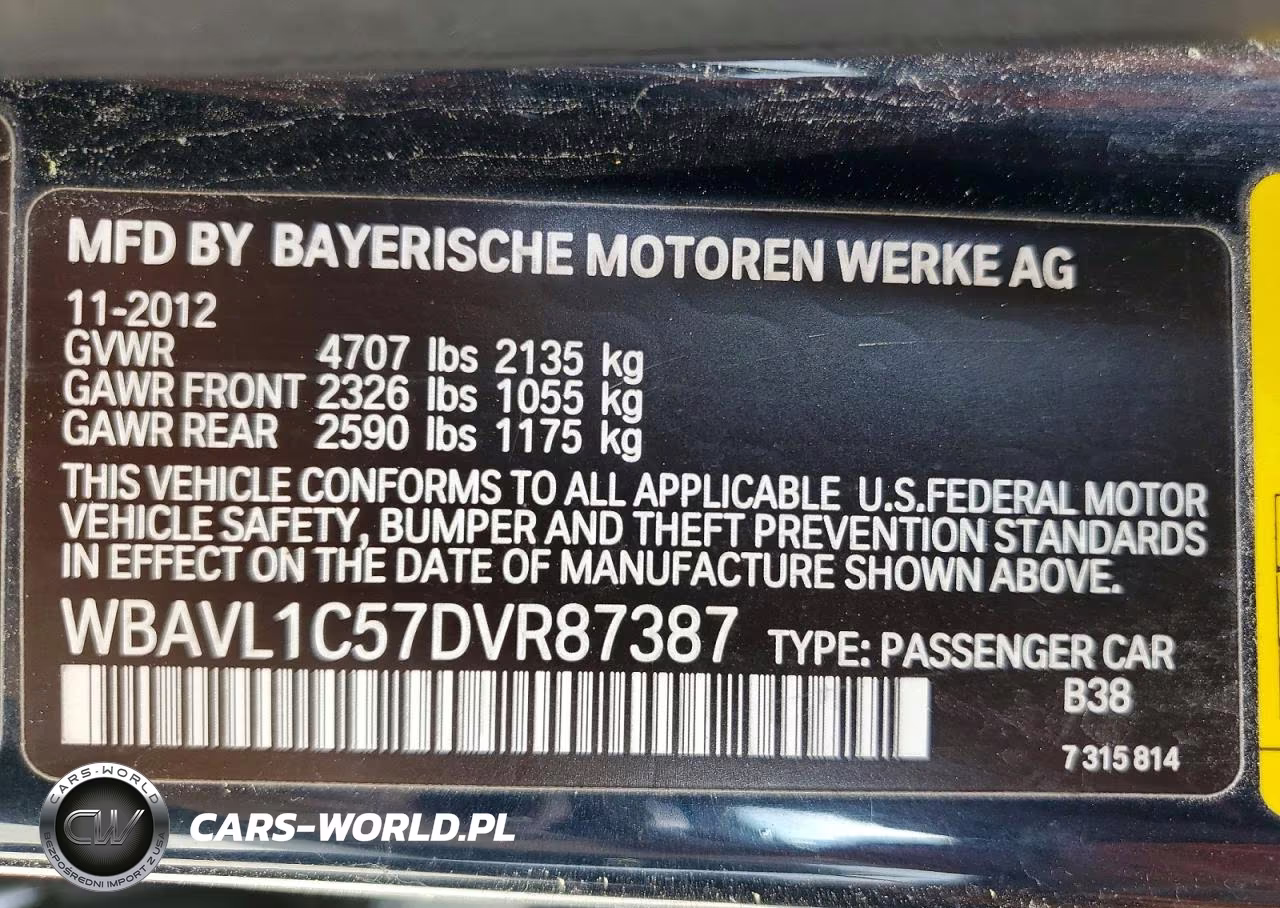 2013 BMW X1 xDrive28I VIN:WBAVL1C57DVR87387 - 13