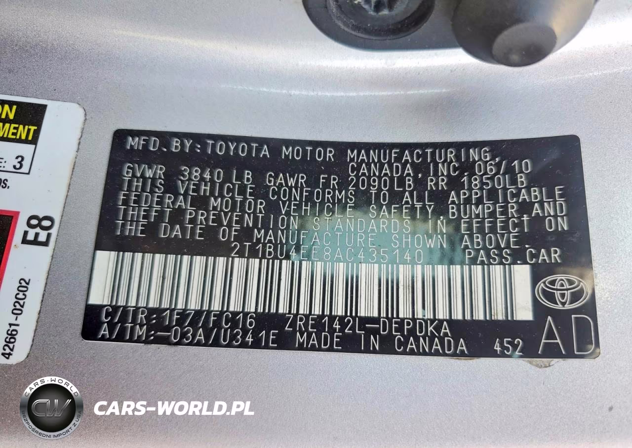 2010 Toyota Corolla Le VIN:2T1BU4EE8AC435140 - 12